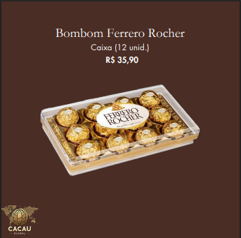 Bombom Ferrero Rocher