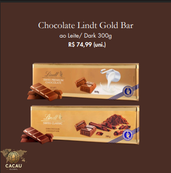 Chocolate Lindt Gold Bar